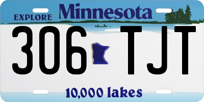 MN license plate 306TJT