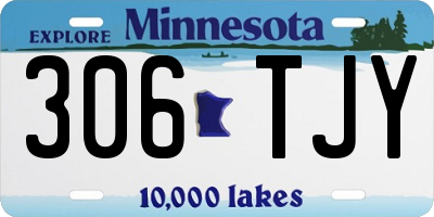MN license plate 306TJY