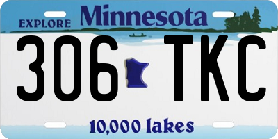MN license plate 306TKC