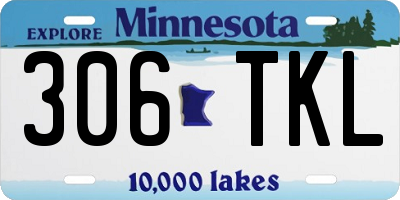 MN license plate 306TKL