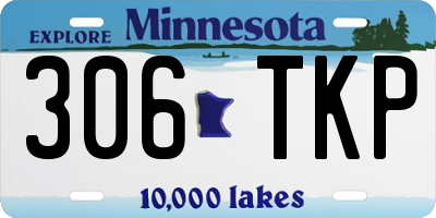 MN license plate 306TKP