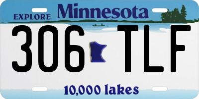 MN license plate 306TLF