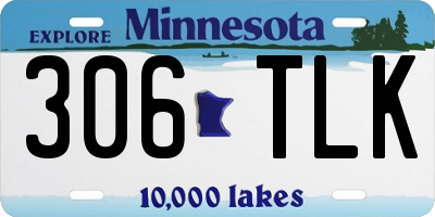 MN license plate 306TLK