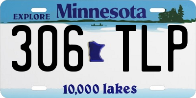 MN license plate 306TLP