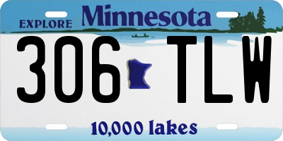 MN license plate 306TLW