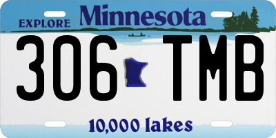MN license plate 306TMB