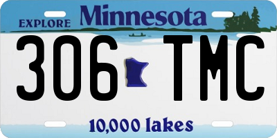 MN license plate 306TMC