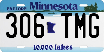 MN license plate 306TMG