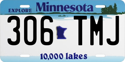 MN license plate 306TMJ