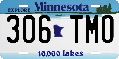 MN license plate 306TMO