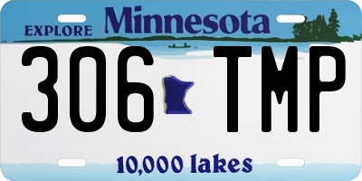MN license plate 306TMP