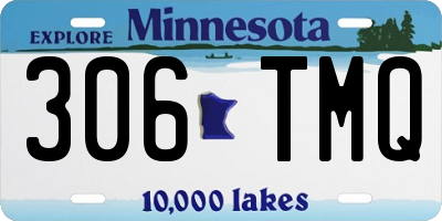 MN license plate 306TMQ