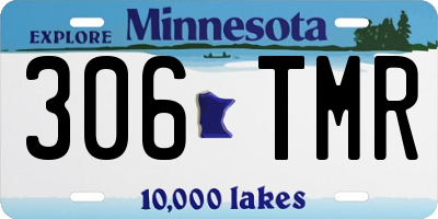 MN license plate 306TMR