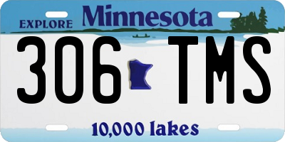 MN license plate 306TMS
