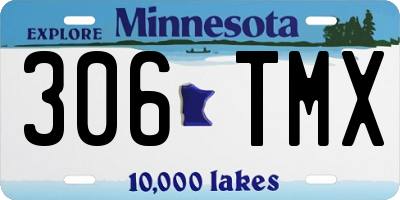 MN license plate 306TMX