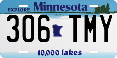 MN license plate 306TMY