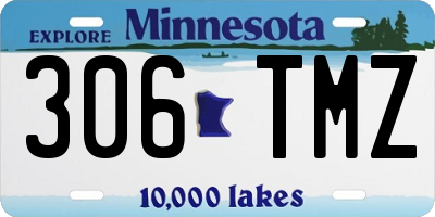MN license plate 306TMZ