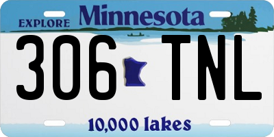 MN license plate 306TNL