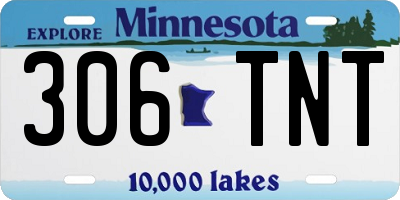 MN license plate 306TNT