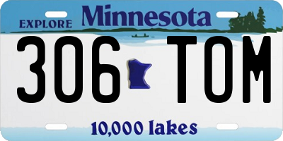 MN license plate 306TOM
