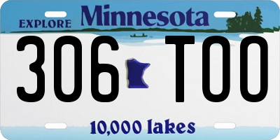 MN license plate 306TOO