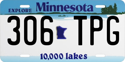 MN license plate 306TPG