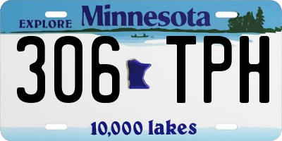 MN license plate 306TPH