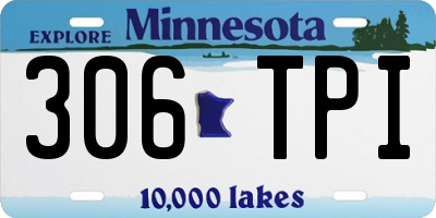 MN license plate 306TPI