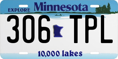 MN license plate 306TPL