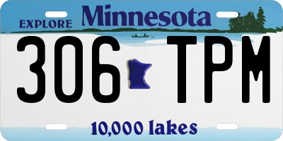 MN license plate 306TPM