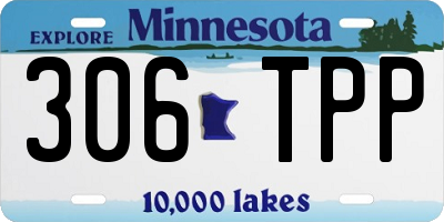 MN license plate 306TPP