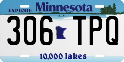 MN license plate 306TPQ