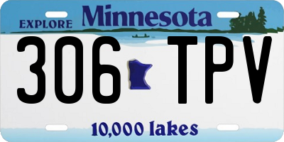 MN license plate 306TPV