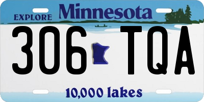 MN license plate 306TQA