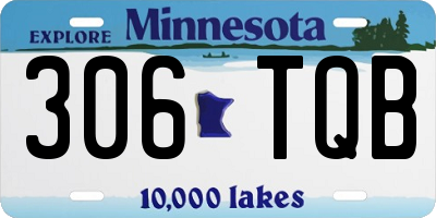 MN license plate 306TQB