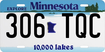 MN license plate 306TQC