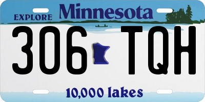 MN license plate 306TQH