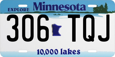 MN license plate 306TQJ