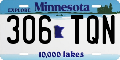 MN license plate 306TQN