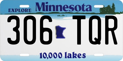 MN license plate 306TQR