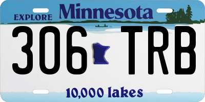 MN license plate 306TRB