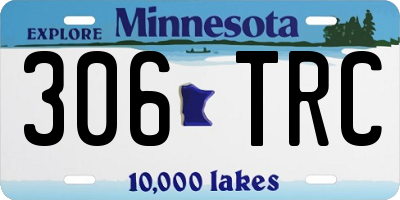 MN license plate 306TRC