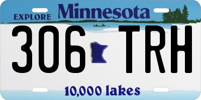MN license plate 306TRH