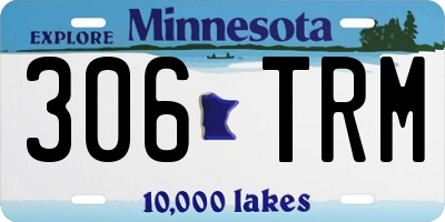 MN license plate 306TRM