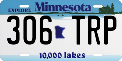 MN license plate 306TRP