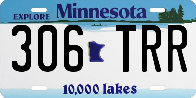 MN license plate 306TRR