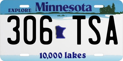 MN license plate 306TSA