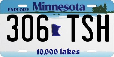 MN license plate 306TSH