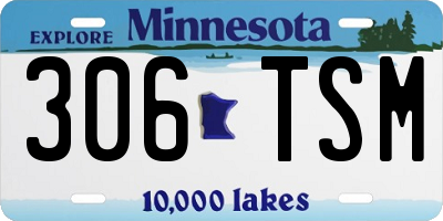 MN license plate 306TSM