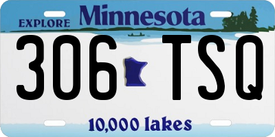 MN license plate 306TSQ